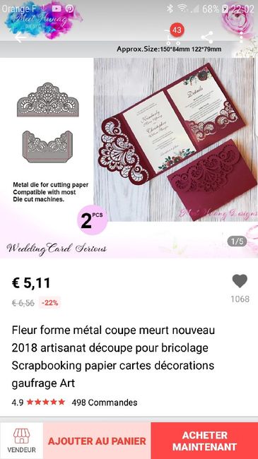 Faire-parts en création - 1