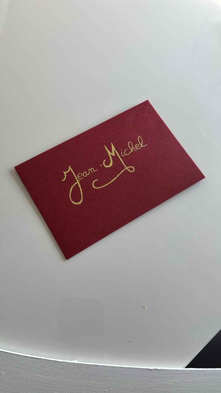 Marque place + remerciements - 1
