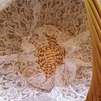 Déco dentelle pour un panier de cortège diy - 2