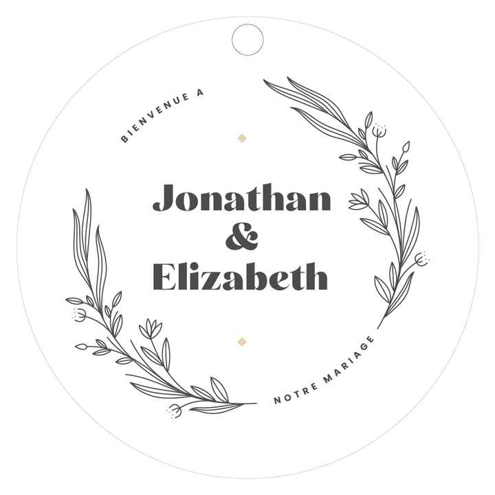 éTiquettes autocollantes pour cadeau invités - 6