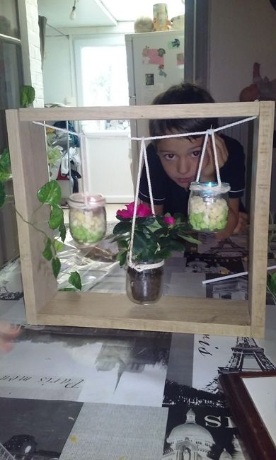 mon centre de table nature 