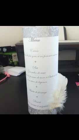 menus décoration de table 