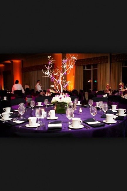 Deco mauve et blanche