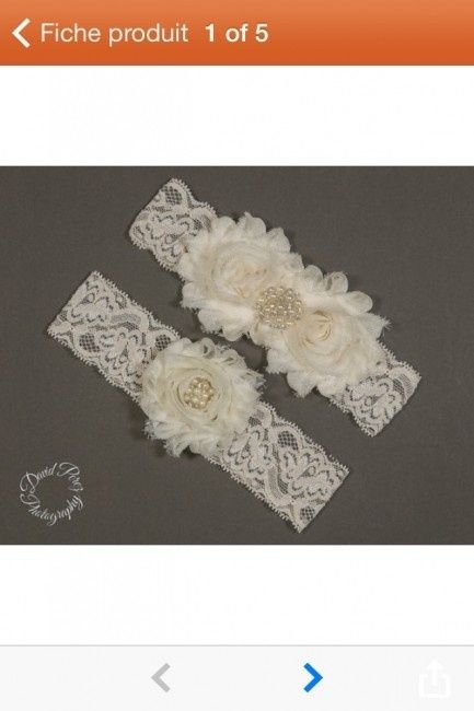 Lot de 2 jarretières etsy
