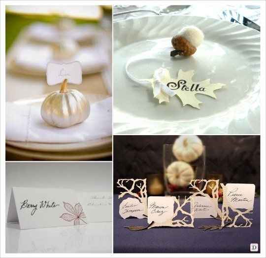 Diy : marque place automne - 1
