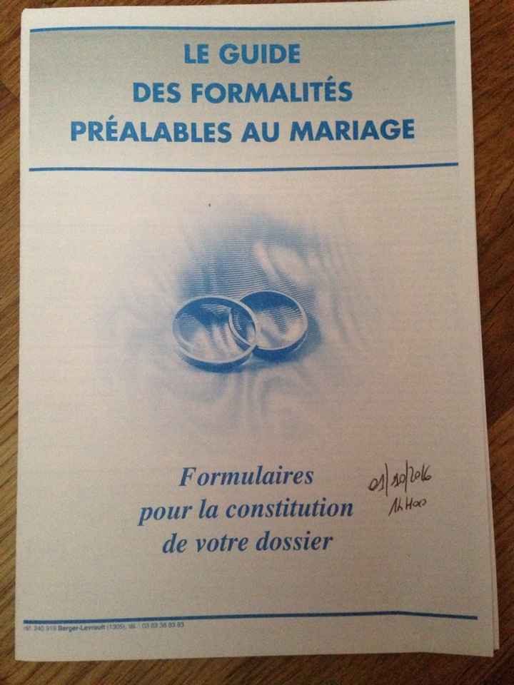 J-85 nous sommes allés retirer notre dossier mairie !!! - 1