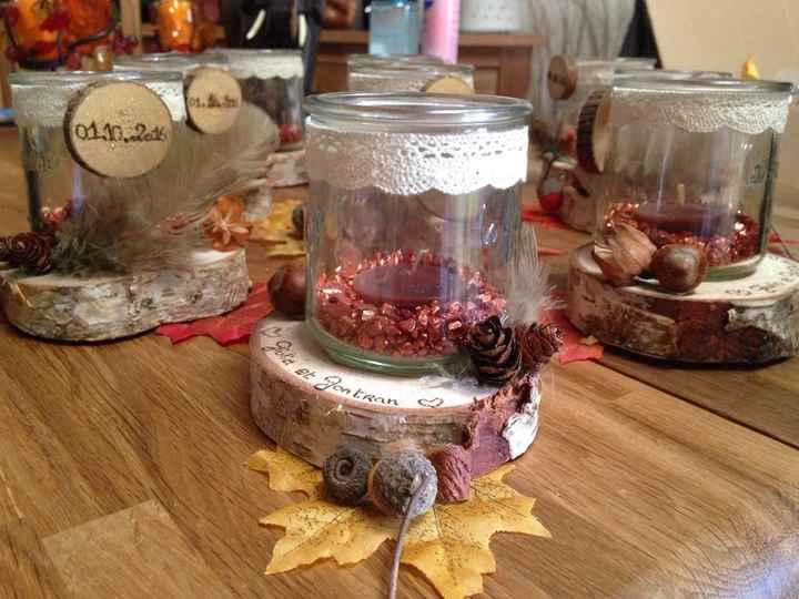 Diy : urne valise, photophore, et livre d'or thème automne - 4