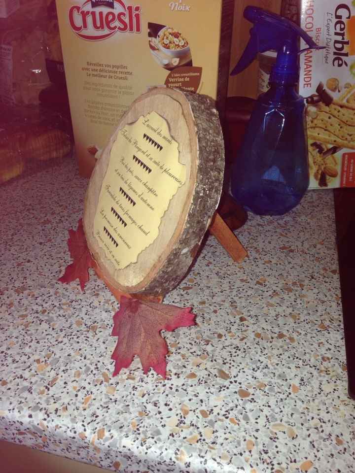 Vos avis ; diy menu mariage d'automne - 2