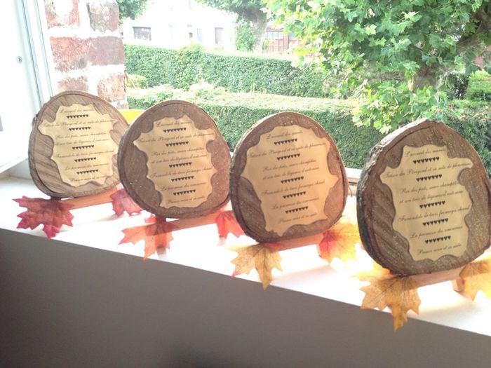 Vos avis ; diy menu mariage d'automne - 1