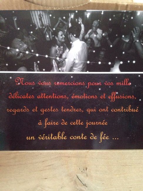 Nos faire parts de remerciement - 5