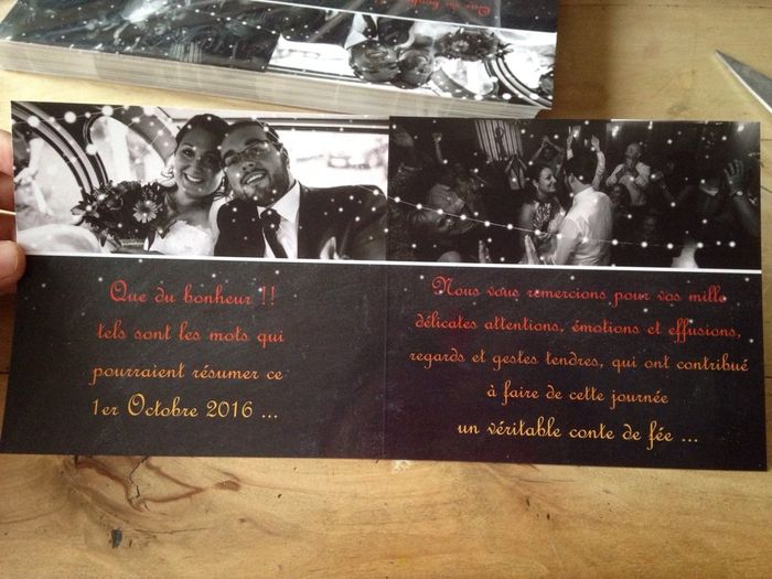 Nos cartes de remerciement sont la ^^ - 3