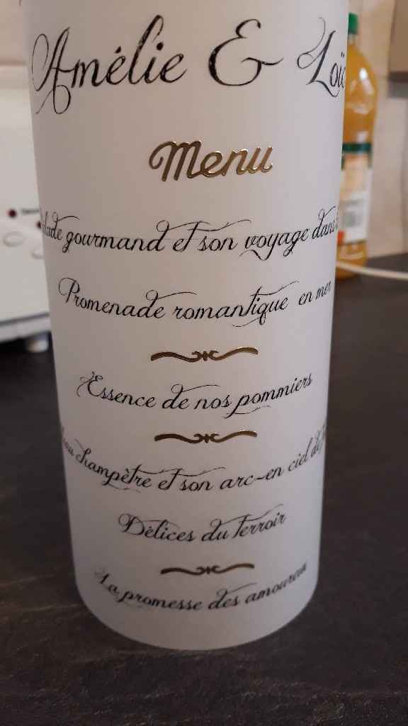 Menu photophore - 3