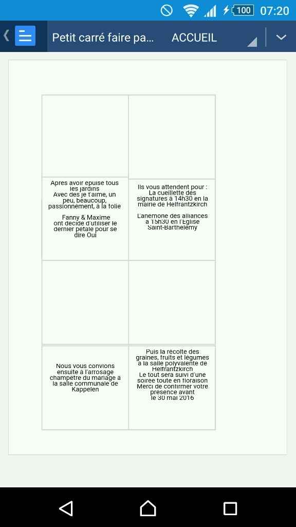 Texte faire part vos avis? - 1