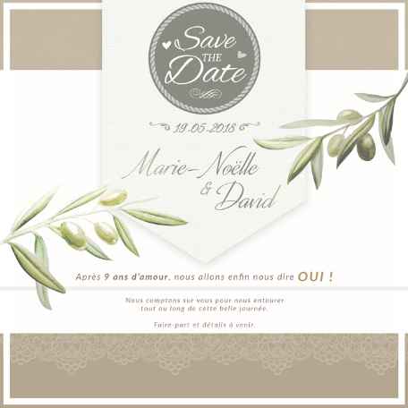 Nos SAVE THE DATE!!!