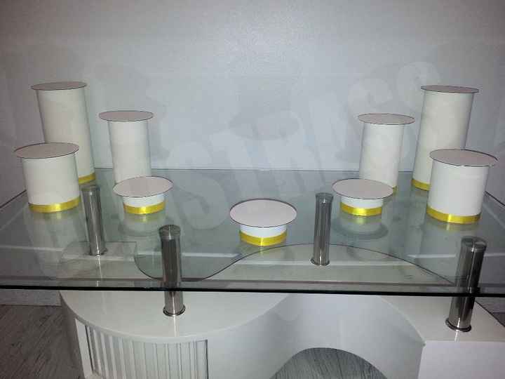 Support pour bonbonnes pour le Candy Bar