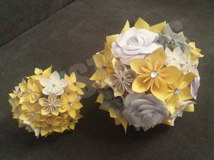 mon bouquet et le bouquet à jetter aux célibataires