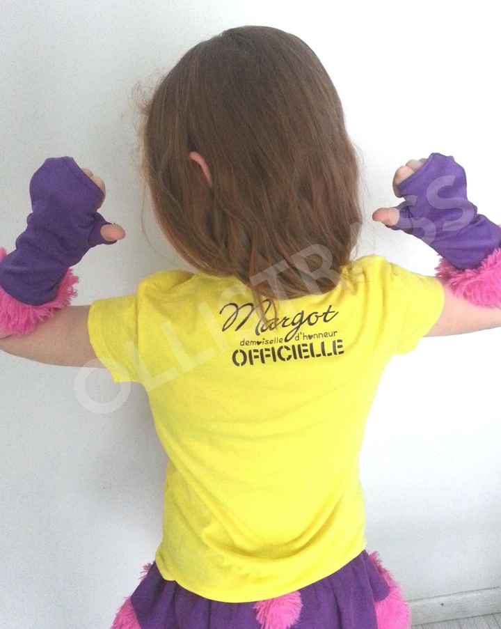 Tee shirt demoiselle d'honneur fait maison