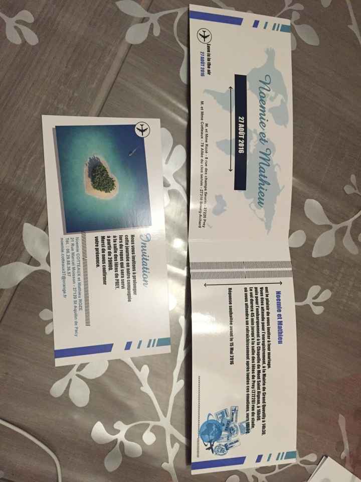 Les faire parts sont la !!! vraiment pas deçu - 2