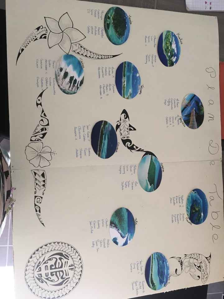 J-3 panneau plan de table terminé - 1