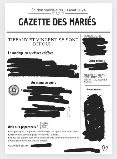 Gazette des mariés - 1