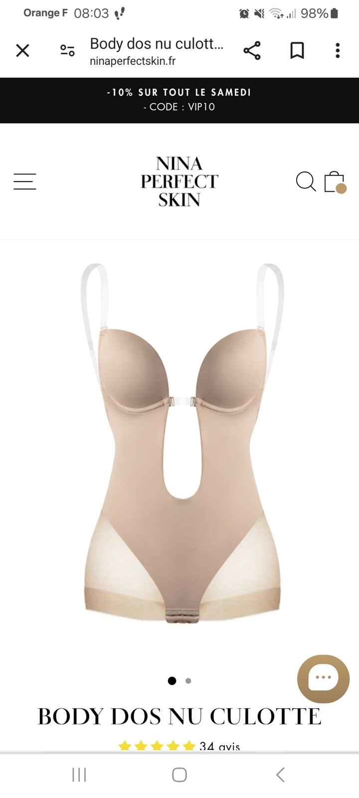 Lingerie.... body dos nu - 1