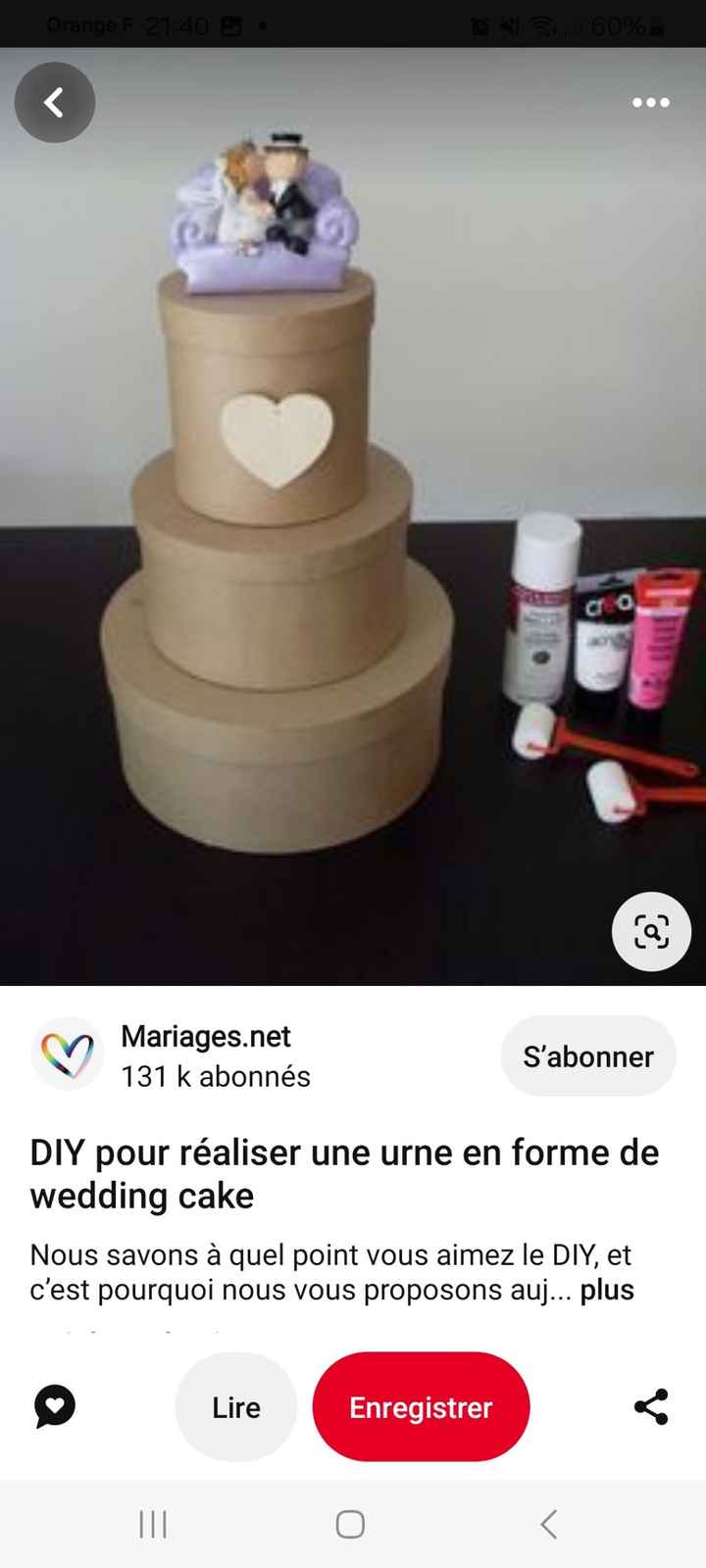 Urne wedding cake - 4