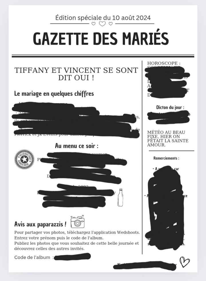 Gazette des mariés - 1