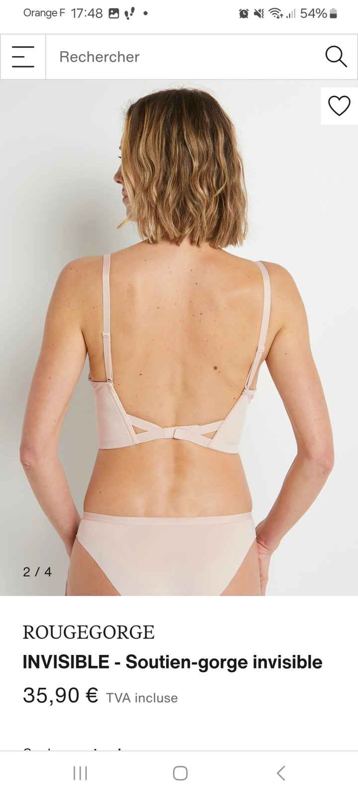 Soutien gorge robe dos nu - 1