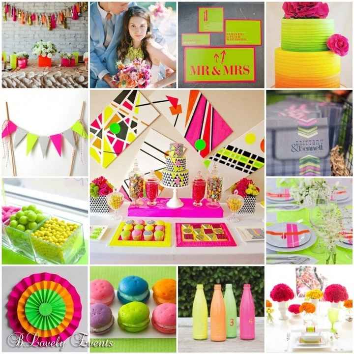 mariage fluo