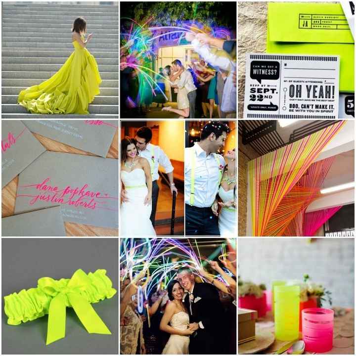 mariage fluo
