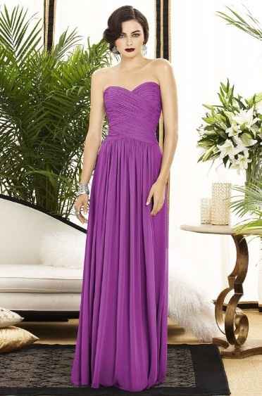 5 robe demoiselles d'honneur violet