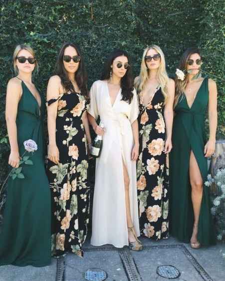11 robe demoiselles d'honneur vert