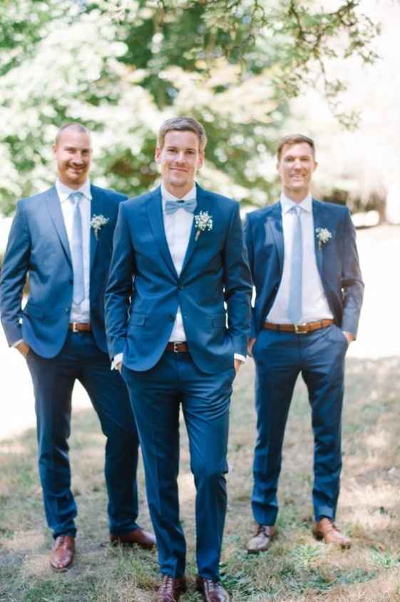 3 costume marié bleu