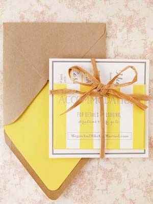 12  faire-part jaune