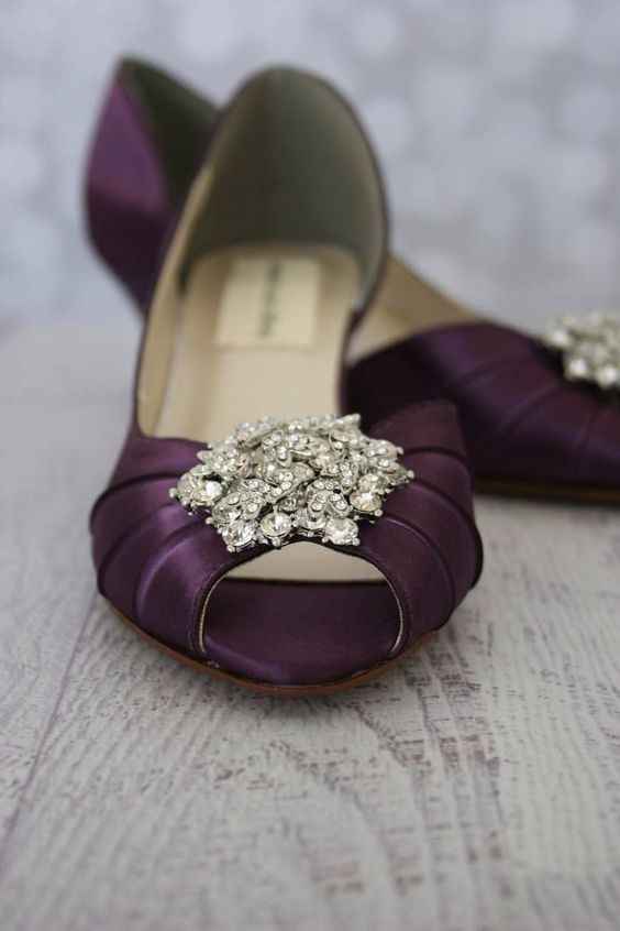 5 chaussures mariage Violet