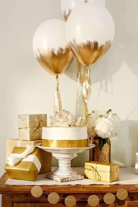 mariage blanc et doré