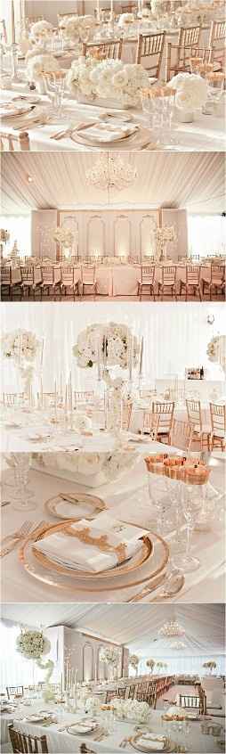 mariage blanc et doré