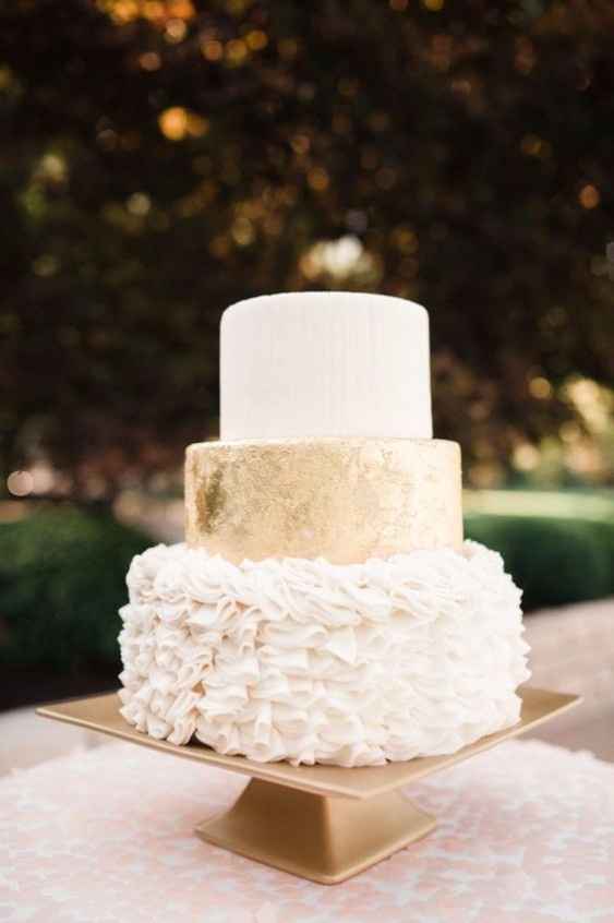 mariage blanc et doré
