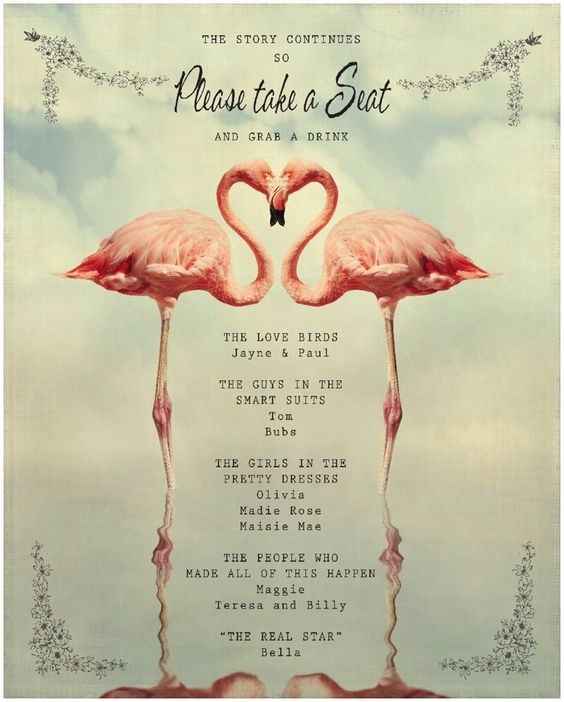 mariage flamant rose