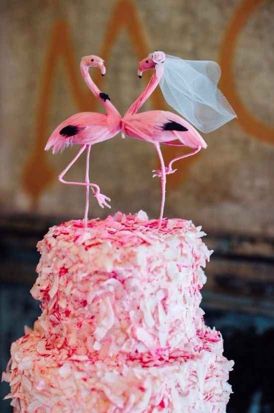 mariage flamant rose