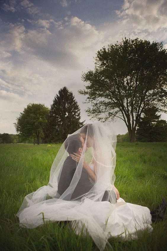 Photos mariage voile