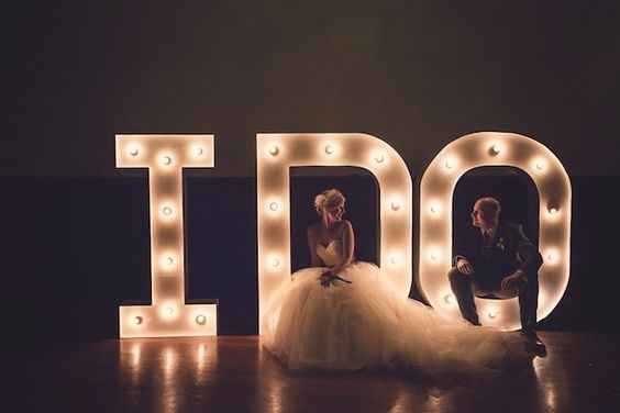 4. lettres lumineuses mariage