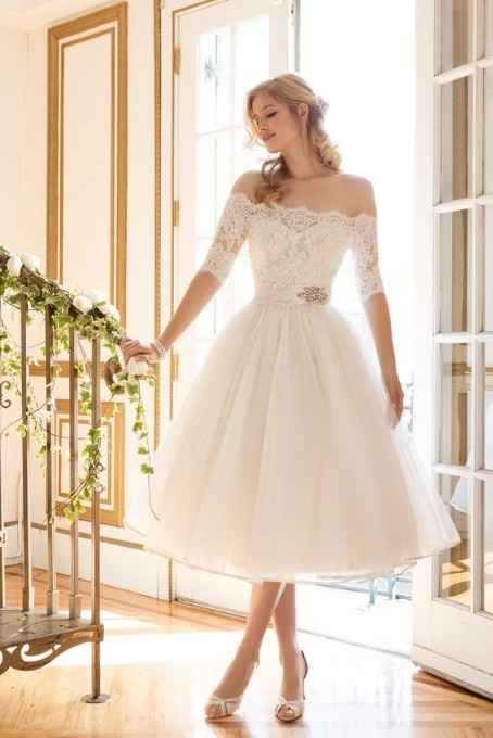 7. robe de mariée courte