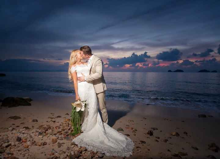 mariage à la plage