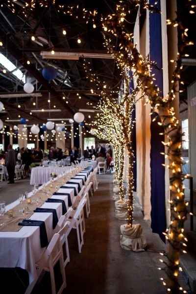 Décoration bleu marine et blanc