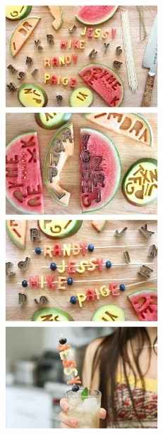 2. Brochettes de fruits
