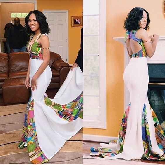 Tenue de mariage civil en tissu pagne cheap