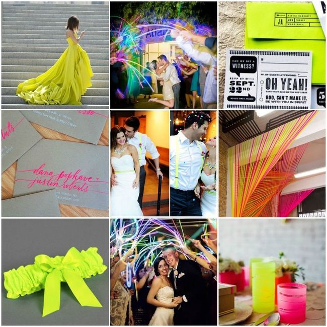mariage fluo