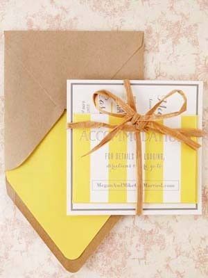 12  faire-part jaune