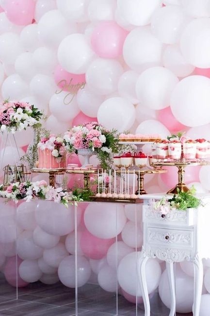 Mariage rose et blanc